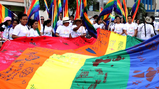 Marcha de la diversidad // Fotografía de Caribe Afirmativo