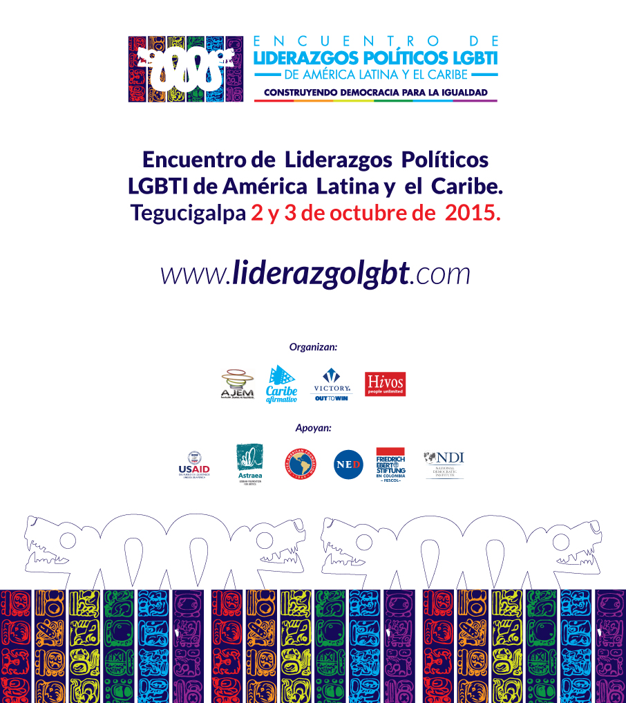 Invitación a Encuentro de Liderazgos Políticos LGBTI de América Latina y el Caribe. Transcrito a continuación.