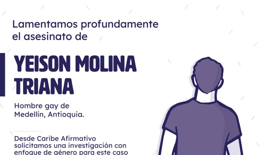 Lamentamos el fallecimiento de Yeison Molina Triana